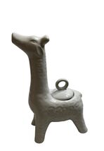 Pottery Barn PB Giraffe Oil Vinegar Cruet Creamer Dispenser Ceramic White - $18.51