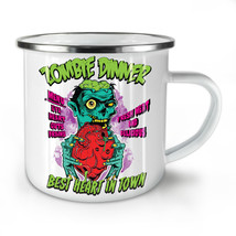 Dinner Brain Heart NEW Enamel Tea Mug 10 oz | Wellcoda - £20.53 GBP