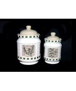 Pair of Himark Savory Tyme vacuum-seal canisters. One large, one small. - £102.52 GBP