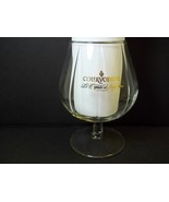 Courvoisier cognac snifter style fluted crystal glass gold lettering 8 oz - $8.45