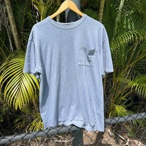 Old Navy Men&#39;s Tshirt Pocket Tee Short Sleeve Crew Neck Cotton Solid Blu... - $9.89