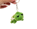 Plush Green Turtle Key Chain - New - $12.99