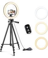 This Sensyne 12-Inch Ring Light Has A 50-Inch Extendable Tripod, And Tik... - $765.26 MXN