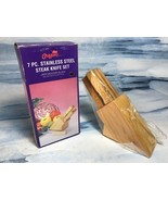 VINTAGE Stainless Steel 7pc. Steak Knife Set by Cougar - $14.26