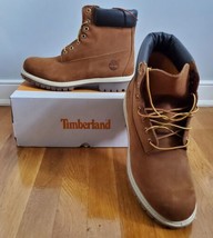 TIMBERLAND Men&#39;s 6&quot; Premium Rust Nubuck Boots TB072066 827 Men&#39;s Size 10.5 - £128.50 GBP