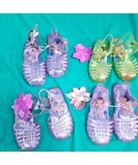 Lot Of 4 Nickelodeon Dora The Explorer Sparkle Jelly Sandals Girls Size L/M - €16,80 EUR