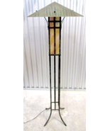 Craftsman Metal and Mica Torchier Floor Lamp  - €299,06 EUR