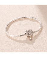 925 Sterling Silver Decorative Butterfly Snake Chain Bracelet - $27.68