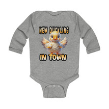 New Duckling In Town Infant Long Sleeve Bodysuit | Baby Shower Gift Clothes| LSD - £18.89 GBP+