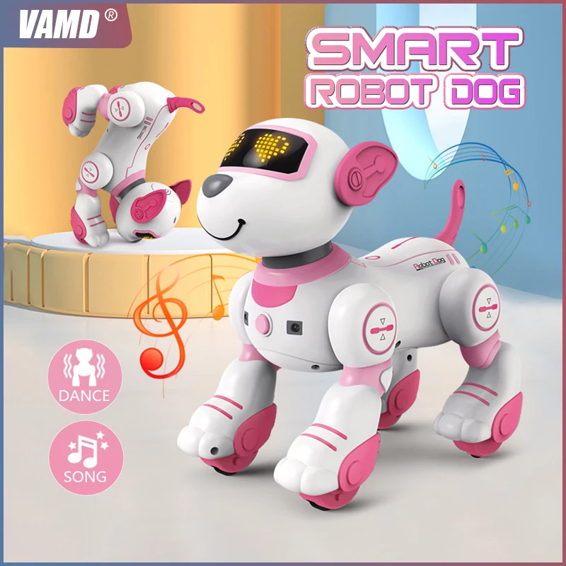 Robot Dog Touch Sensitive Intelligent Dancing Singing Stunt Remote Control - £48.48 GBP+