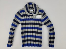 3 Pommes Mock Turtle Neck Sweater Royal Blue Baby Boy Size 3A 24M NEW with Tags - £17.22 GBP