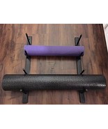 Foam Roller &amp; Yoga Mat Storage Rack. Easy Wall Mount. Full Hardware. Bla... - £42.21 GBP