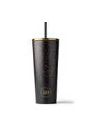 Starbucks 50th Anniversary Tumbler Cold Cup Stainless Steel Black-Gold 1... - £68.55 GBP
