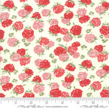 Moda AT HOME Cream/Red 55203 16 Quilt Fabric By The Yard By Bonnie &amp; Camille - £8.39 GBP
