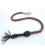 Paracord Motorcycle Biker Get Back whip 1&quot; Ball &amp; Skulls 36&quot; US Marines ... - $29.99
