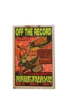 KMFDM Off The Record SilkScreen Poster Allen Jaeger Jr - £140.96 GBP