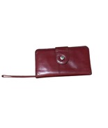Hobo Sophisticated Leather Wallet Wristlet Red approx 7.5&quot;x4&quot; - $37.91 CAD