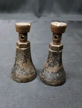 OLD Salesman’s Sample Miniature Cast Iron Screw Jack Jacks, Lot Of 2 - $59.82