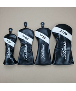 Golf Club Driver Fairway Wood Hybrid Head Cover Titleist TS Black 4pcs Set - €39,47 EUR