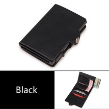  high quality leather metal wallet slim thin folding card holder men wallets money bags thumb200