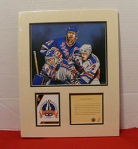 NHL NY RANGERS 1994 STANLEY CUP Matted Print Lithograph Kelly Russell  - £66.88 GBP