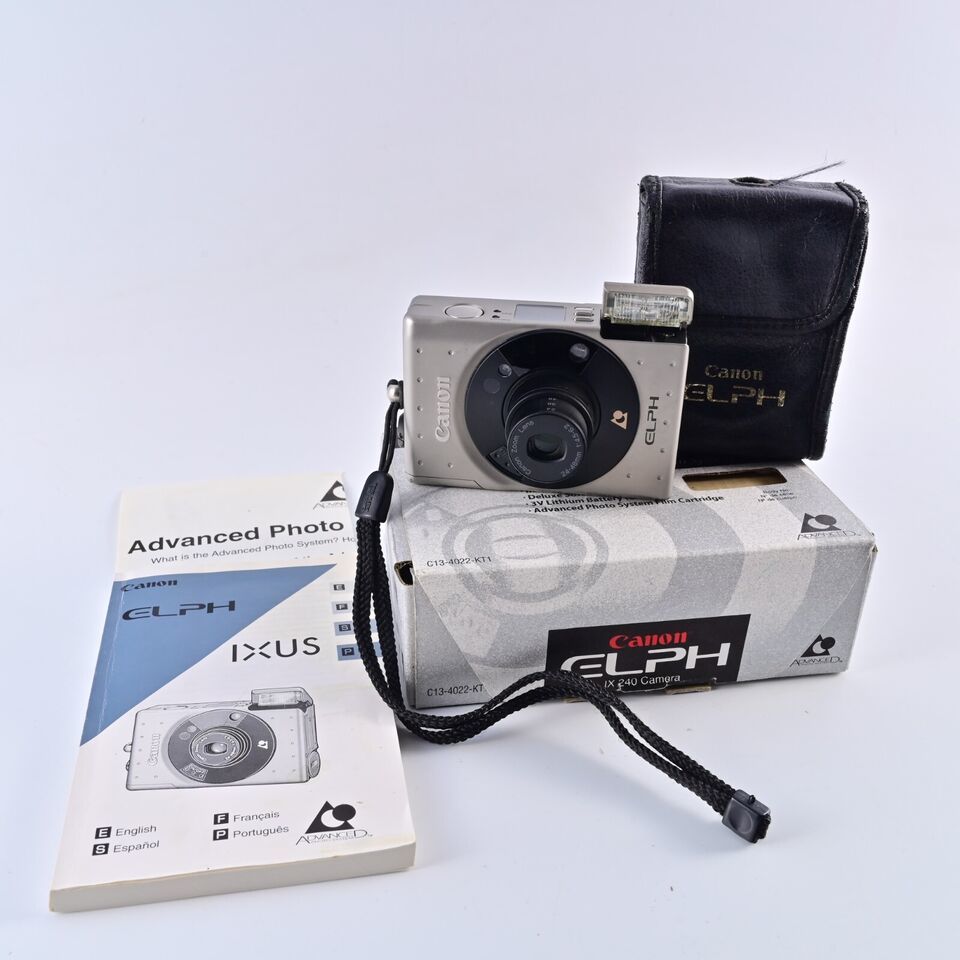 Canon IX240 Elph APS Film Point & Shoot Camera w/ Box, Case & Manual- Tested - $9.49