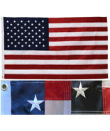 5&#39;x8&#39; ft American Flag Sewn Stripes Embroidered Stars Brass Grommets USA... - £55.07 GBP