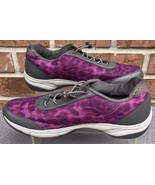 Women&#39;s Vionic Neptune Purple&amp;Grey Leopard Athletic Walking Sneaker Size... - $65.64 CAD