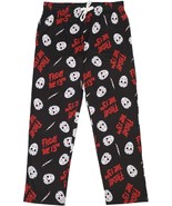 Friday the 13th Jason Mask Black Adult Sleep Lounge Pants - £19.22 GBP