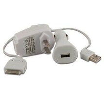 3 in1 AC-DC Charger Accessory Bundle For iPhones - £11.99 GBP