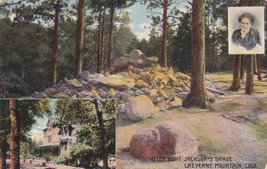 Cheyenne Mountain Colorado CO Helen Hunt Jackson&#39;s Grave Postcard D13 - £2.35 GBP