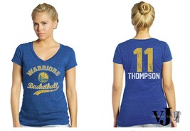 NBA Golden State Warriors Womens Triblend Modest V-Neck Tee, Royal, Medium - £16.61 GBP