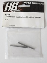 Hot Bodies Hpi 67416 D8 Suspension Shaft 3x43mm Silver Front Outer Bx1 - $15.83