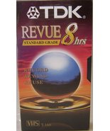 TDK Revue Standard Grade T-160 8 hour VHS Video Cassette Tape - £6.94 GBP