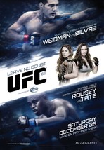 UFC 168 Fight Poster 11x17 Inches - Weidman vs Silva 2 | Rousey vs Tate ... - £11.94 GBP