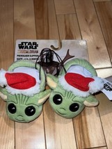 NWT Star Wars Mandalorian Prewalker Slippers Christmas Baby Yoda Size 4(... - £19.98 GBP