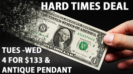 WED-THURS HARD TIMES DEAL BUY 4 FOR $133 AND GET AN ANTIQUE PENDANT - £265.38 GBP