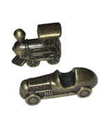 Monopoly Replacement Tokens Antique Bronze Train Race Car 1995 60th Anni... - £7.07 GBP