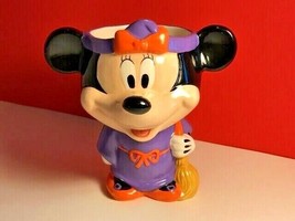 Minnie mouse Halloween witch mug cup broom walt disney vtg figurine gale... - $29.65