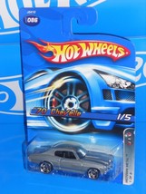 Hot Wheels 2006 Motown Metal #086 &#39;70 Chevelle Kmart Grey No Headlight Tampos - £8.68 GBP