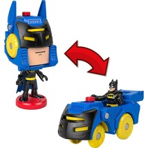 DC Super Friends Fisher-Price Imaginext Head Shifters Batman Figure and Batmobil - £15.93 GBP