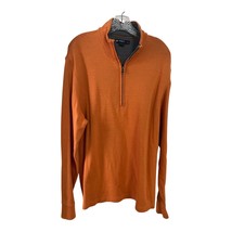 Cremeux Classics Men’s Quarter-Zip Pullover – Burnt Orange – Size L – Co... - $26.10