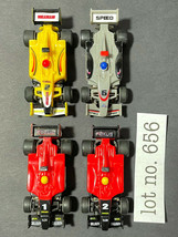 4pc 1980s S. American Rare+Odd Giochi Preziosi HO Scale F1 Indy Slot Cars Lot656 - £155.94 GBP