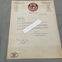 Beaumont Chamber Of Commerce Beaumont Texas Letter 1935 To Texas State  Rep - £40.87 GBP