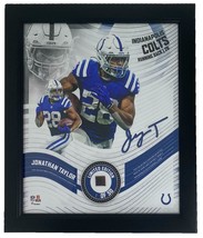 JONATHAN TAYLOR Colts Framed 15&quot; x 17&quot; Game Used Football Collage LE 1/50 - $5,498.78 MXN