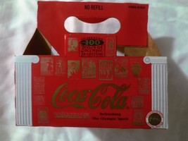 Coca Cola 6-8OZ Bottles Celebrating 100 Yrs of OlympicTradition Carrier Carton - £1.95 GBP