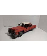 Vintage 1950s Cadillac Red Hard Top Car Model Art Deco Style 1:18 Metal - £38.99 GBP