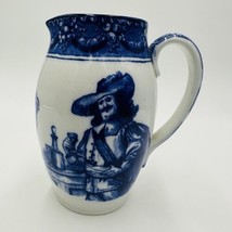 Royal Doulton Pitcher Morissian Flow Blue Pottery The King God Bless Him... - $202.50
