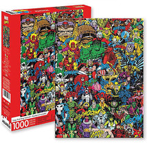 Marvel Retro Cast Character Lineup 1000 Piece Jigsaw Puzzle Multi-Color - £27.50 GBP