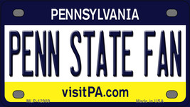 Penn State Fan Pennsylvania Novelty Mini Metal License Plate Tag - $14.95